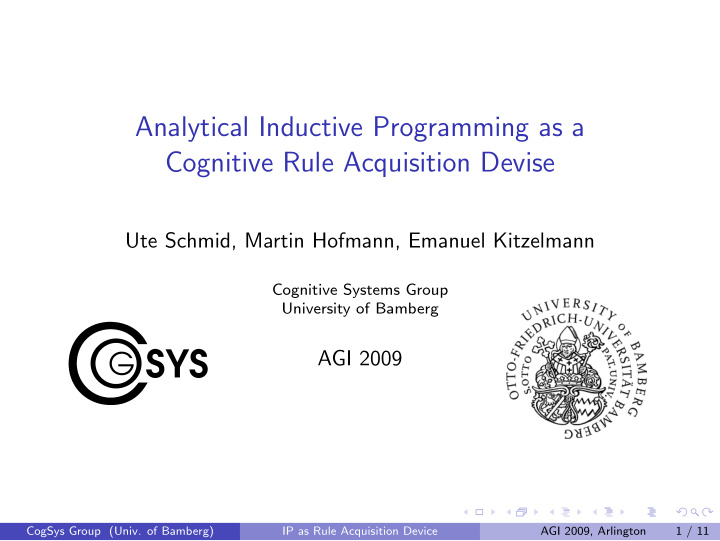 analytical inductive programming as a cognitive rule