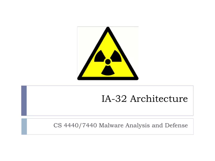 ia 32 architecture
