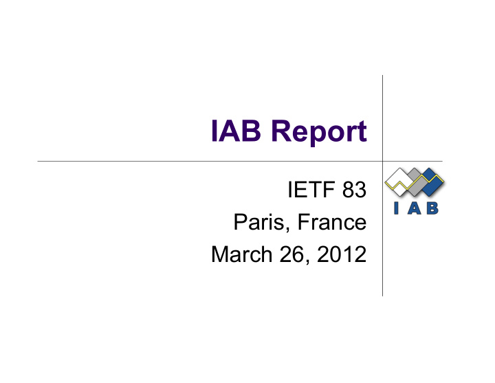 iab report