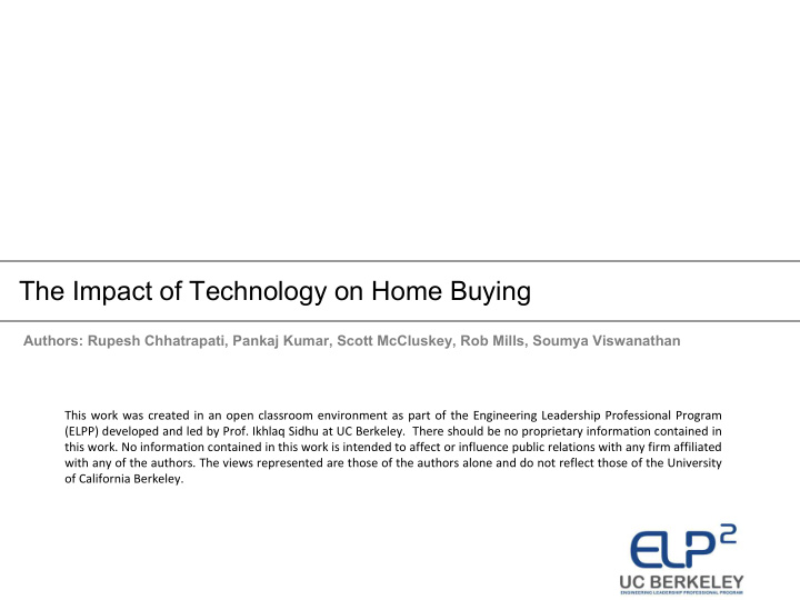 the impact of technology on home buying