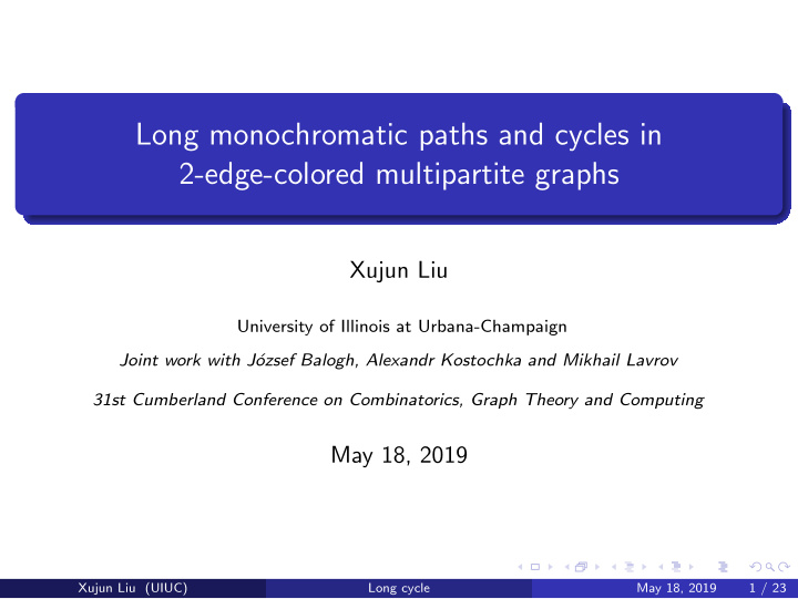 long monochromatic paths and cycles in 2 edge colored