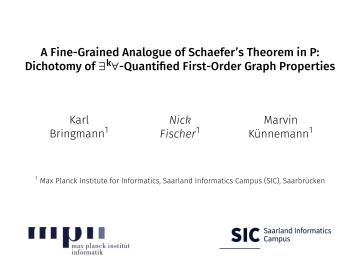a fine grained analogue of schaefer s theorem in p