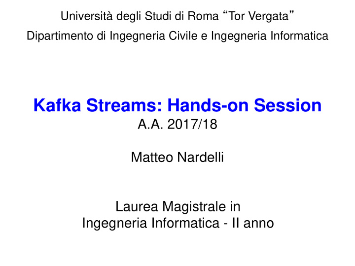 kafka streams hands on session