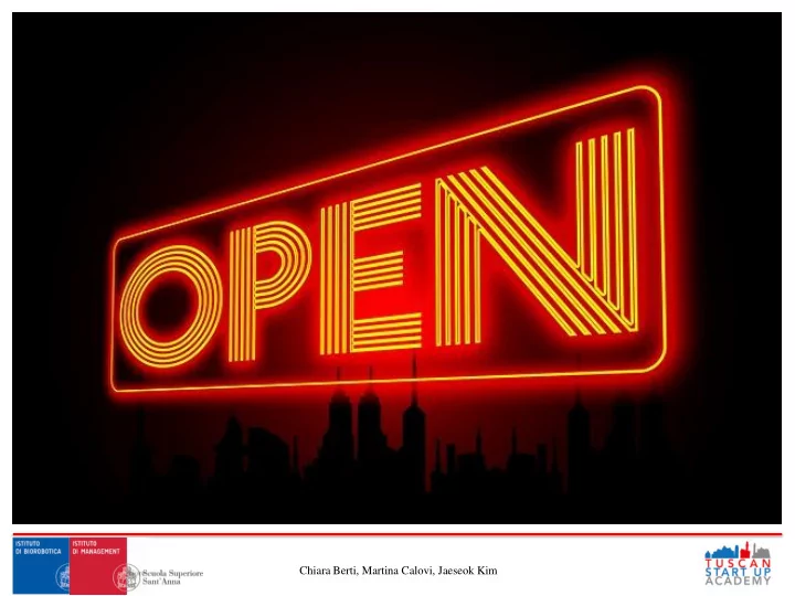 chiara berti martina calovi jaeseok kim closed vs open