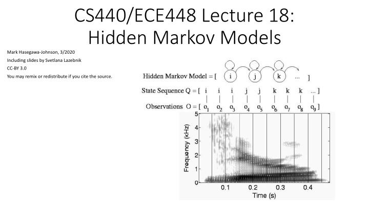 cs440 ece448 lecture 18 hidden markov models