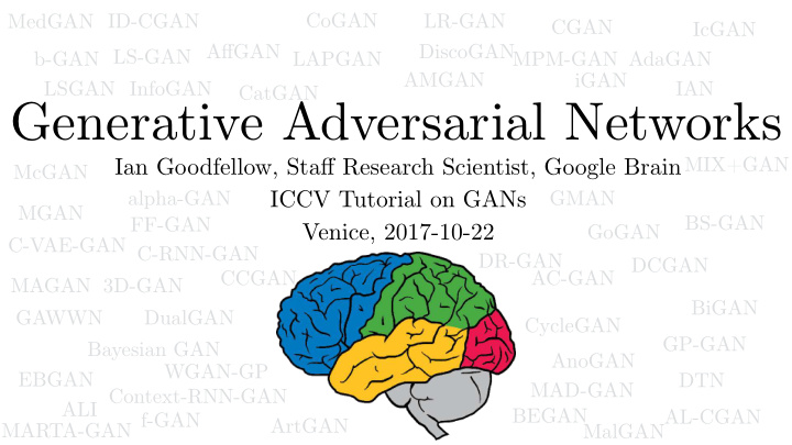 generative adversarial networks