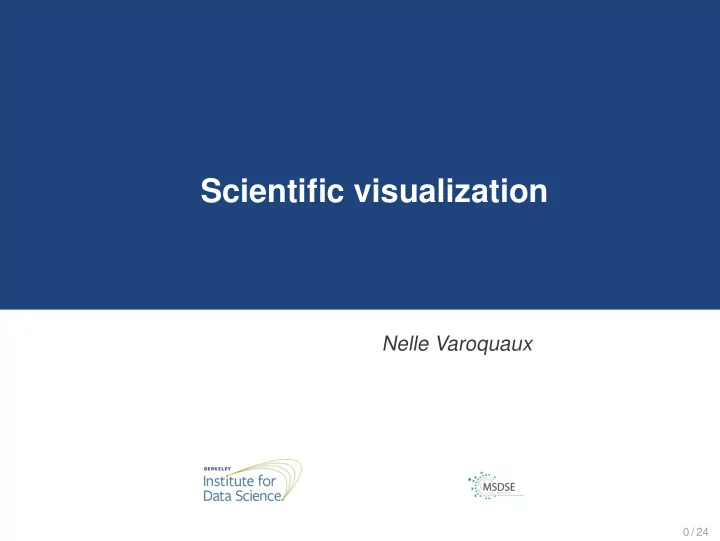 scientific visualization