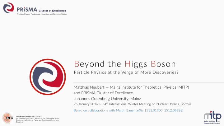 beyond the higgs boson