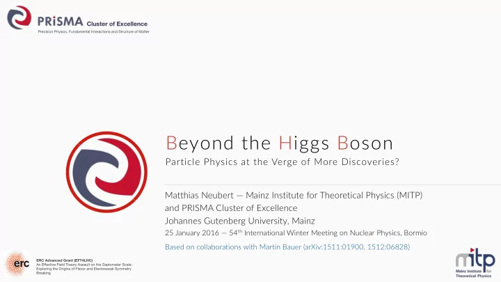 beyond the higgs boson