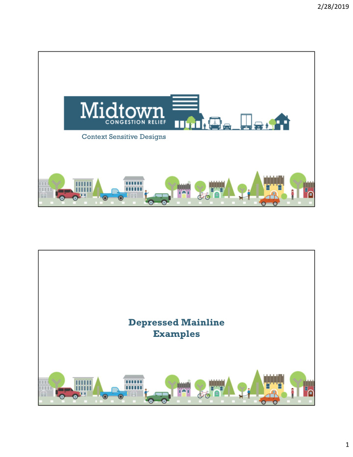 depressed mainline examples