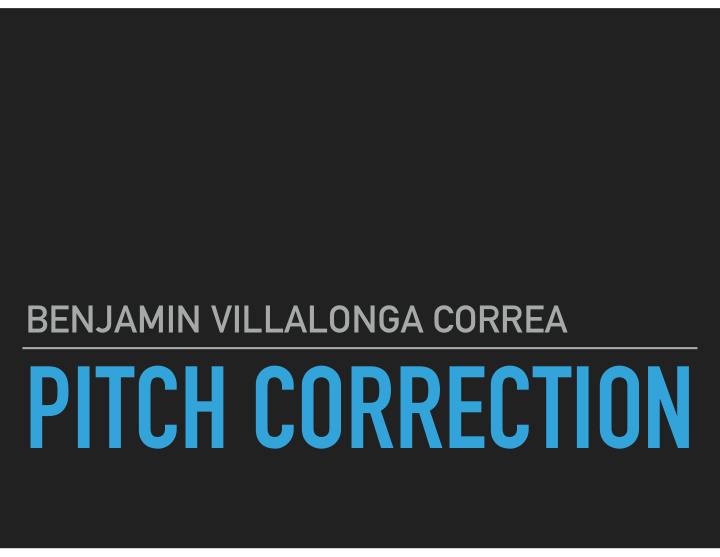 pitch correction