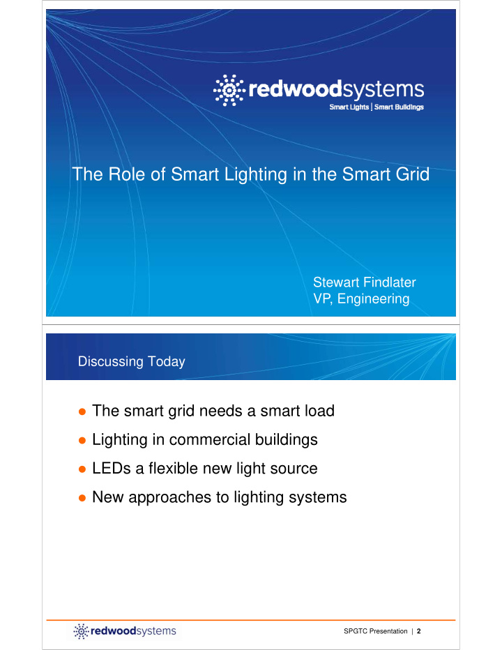 the role of smart lighting in the smart grid