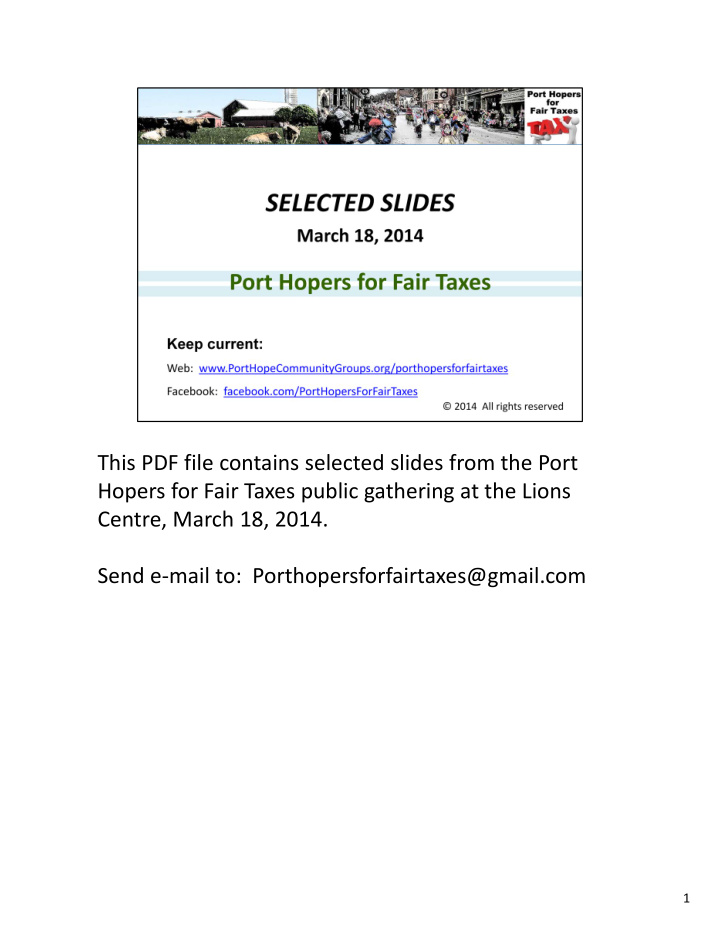 this pdf file contains selected slides from the port