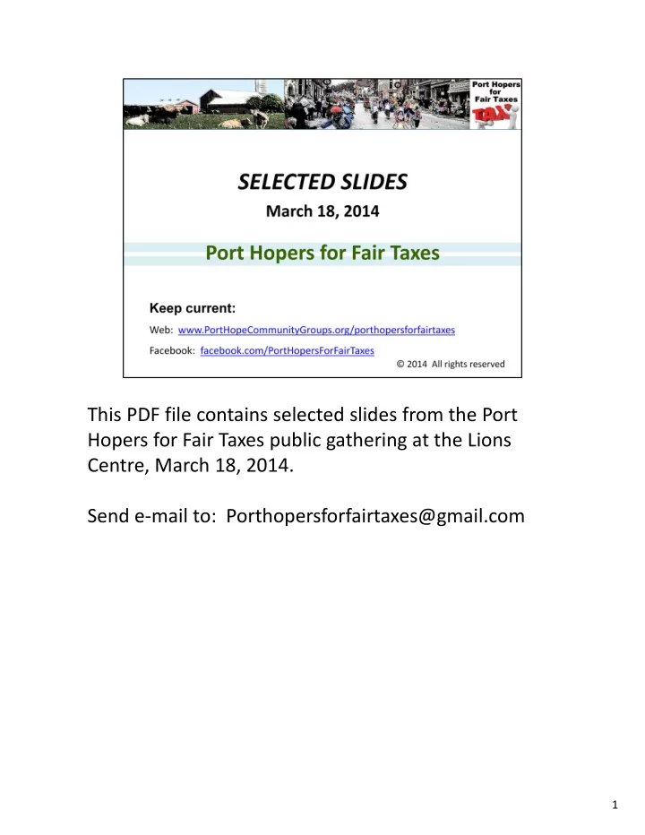 this pdf file contains selected slides from the port