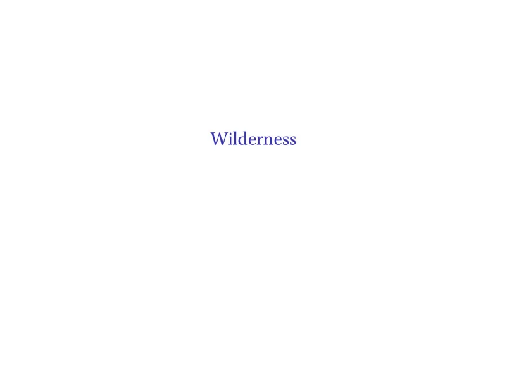 wilderness the historical forest