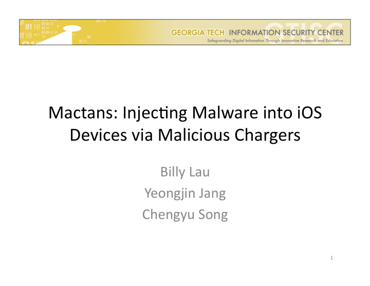 mactans injec ng malware into ios devices via malicious