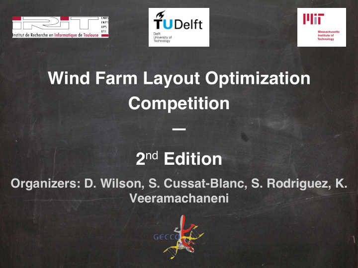 wind farm layout optimization competition 2 nd edition
