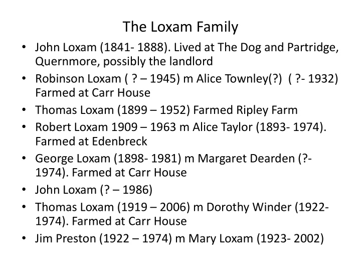 the loxam family