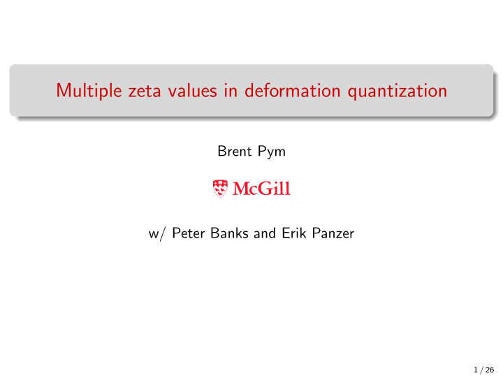 multiple zeta values in deformation quantization