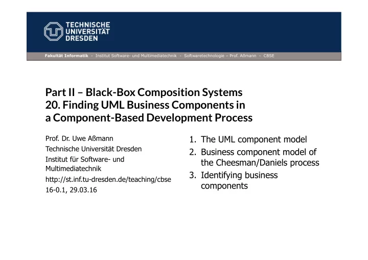 part ii black box composition systems 20 finding uml