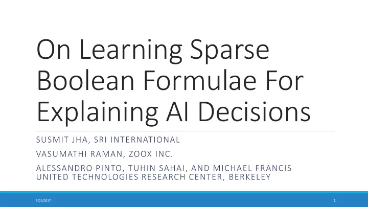 on learning sparse boolean formulae for
