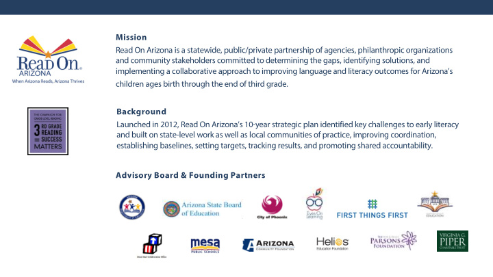 mission read on arizona is a statewide public private
