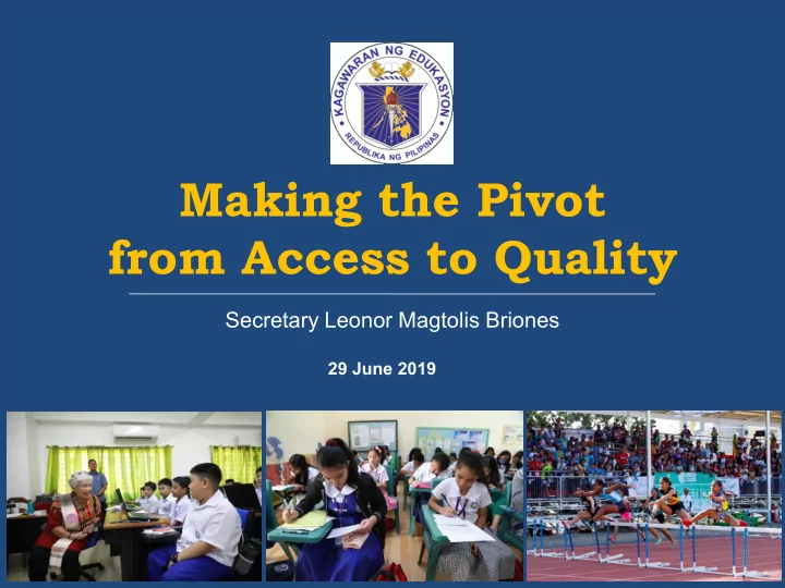 from access to quality