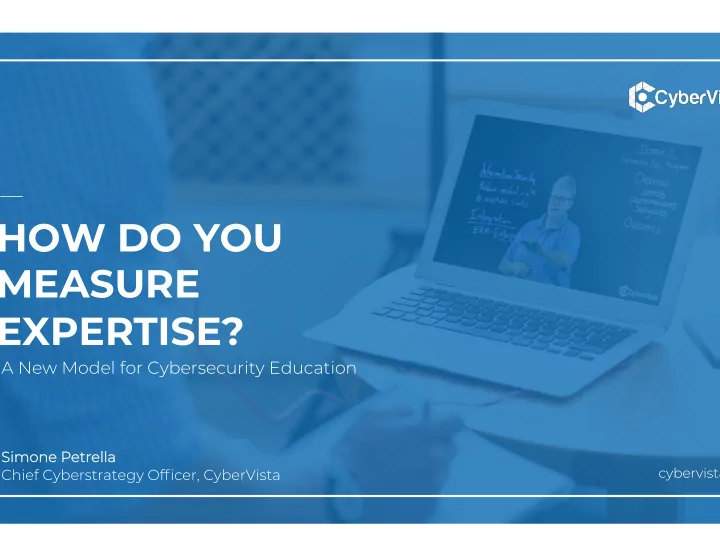 how do you measure expertise