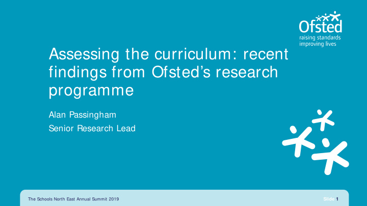assessing the curriculum recent findings from ofsted s