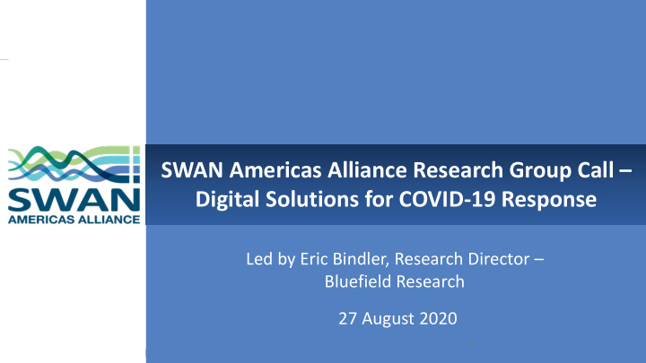 swan americas alliance research group call digital