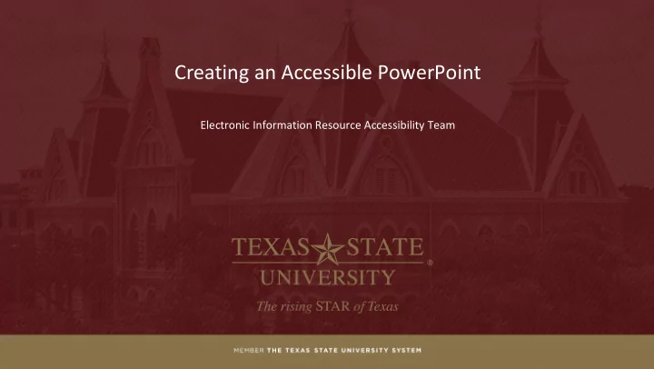 creating an accessible powerpoint