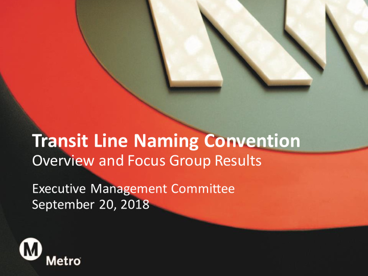 transit line naming convention