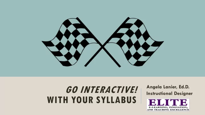 with your syllabus outcomes