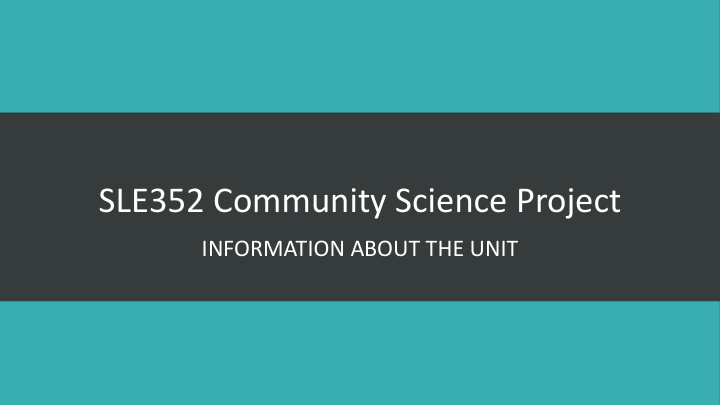 sle352 community science project