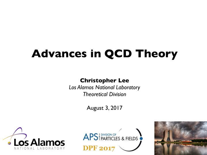 advances in qcd theory