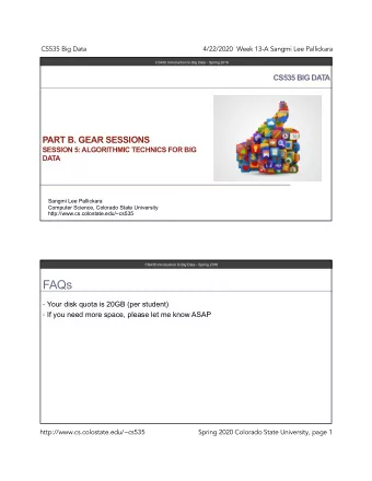 FAQs  Your disk quota is 20GB (per student)  If you need more space, please let me know ASAP