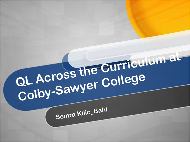 ql across the curriculum at colby sawyer college