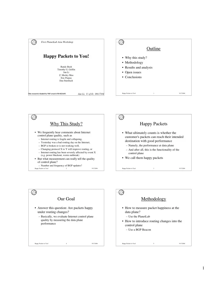 outline happy packets to you
