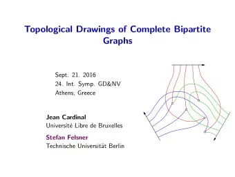 Topological Drawings of Complete Bipartite  Graphs  Sept. 21. 2016  24. Int. Symp. GD&amp;NV