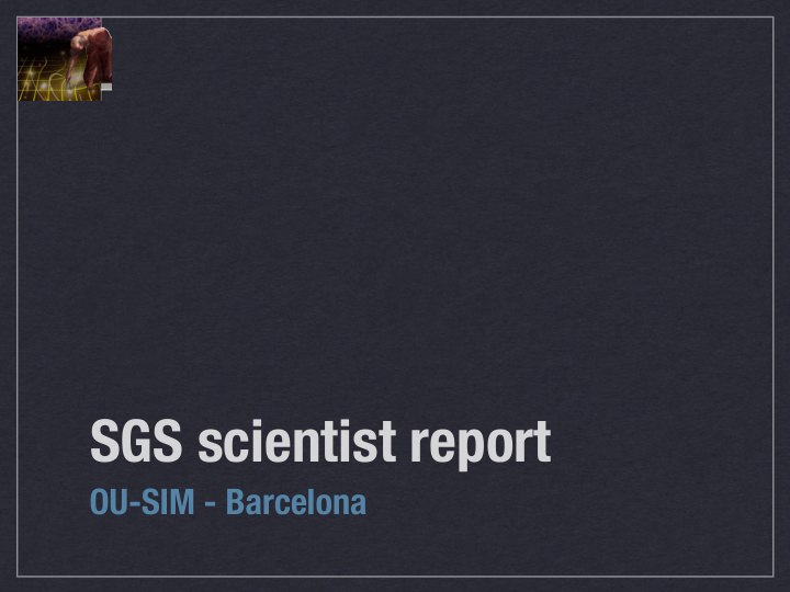 sgs scientist report