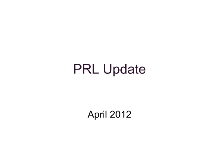 prl update