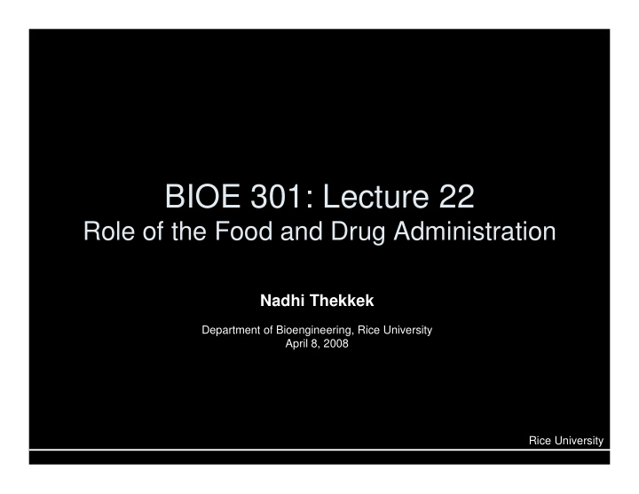 bioe 301 lecture 22