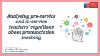 Paula Villablanca Agurto  PhD Candidate - Kings College London