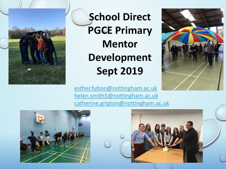 school direct pgce primary mentor development sept 2019