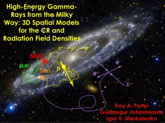 High-Energy Gamma-  Rays from the Milky  Way: 3D Spatial Models  for the CR and  Radiation Field