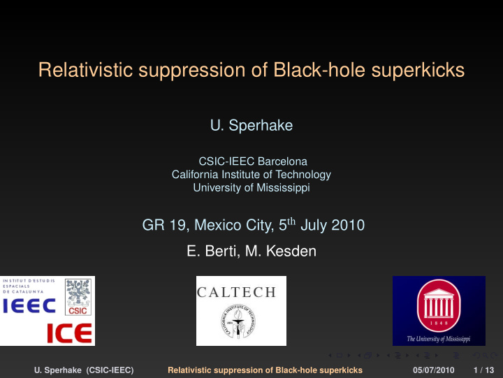 relativistic suppression of black hole superkicks