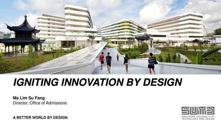 igniting innovation by design