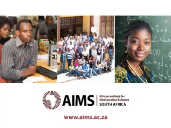 Its mission is to enable Africas brightest  students to flourish as independent  thinkers,