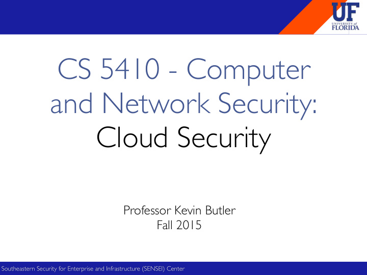 cs 5410 computer and network security cloud security