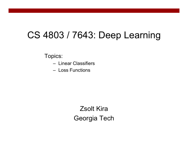 cs 4803 7643 deep learning